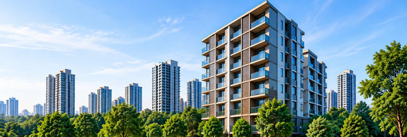 Residential buildings in Navi Mumbai
